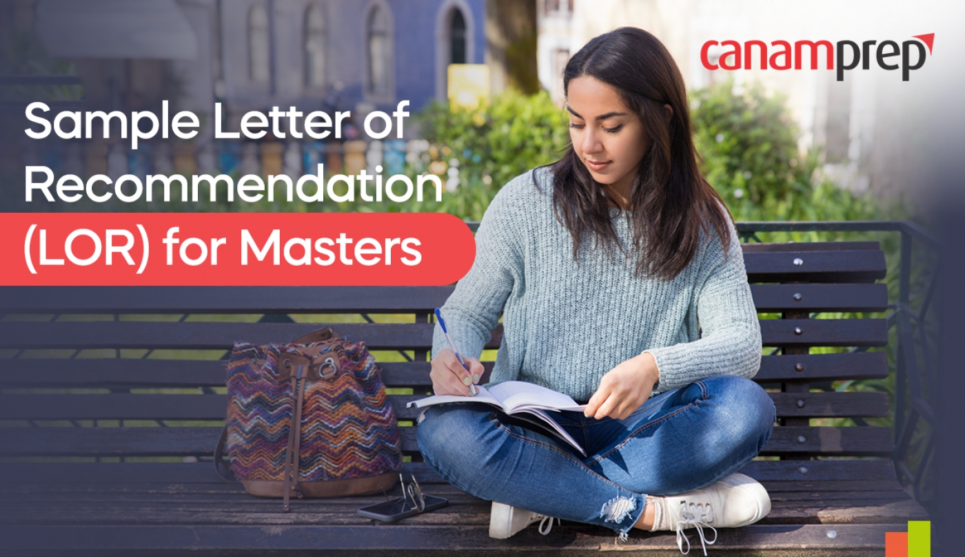 Sample Letter of Recommendation (LOR) for Masters
